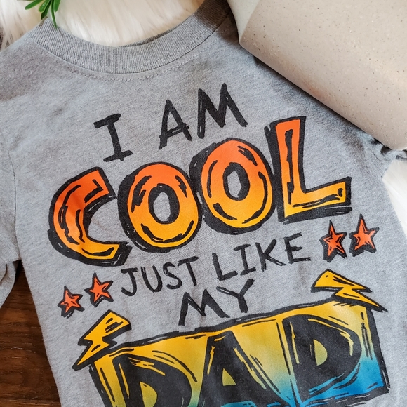 🌿5/$25 Garanimals Gray Cool Like Dad Shirt | 2T - Picture 2 of 7